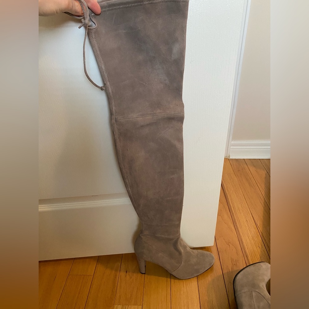 Stuart weitzman highland stretch suede over the knee boots